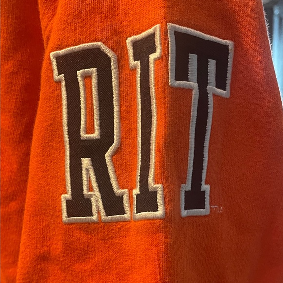 Champion Orange and Black Hoodie - Picture 3 of 7